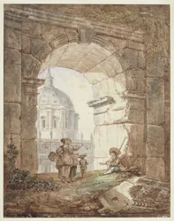 Vue de Saint-Pierre de Rome (Caprice architectural)