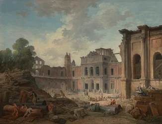 Démolition du château de Meudon