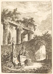La Statue devant les Ruines
