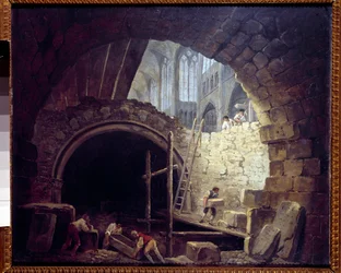 Violation des caveaux des rois dans la basilique de Saint-Denis en octobre 1793