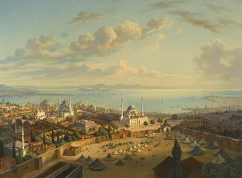 Constantinople depuis la tour des incendies de Beyazit