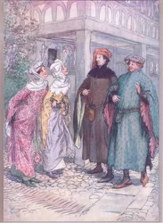 Comment ça va, doux Frank ! Pourquoi es-tu mélancolique ? (illustration de Les Joyeuses Commères de Windsor)