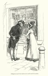 Illustration pour Persuasion de Jane Austen (lithographie)