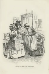 Montrant son enfant à la gouvernante, 1896