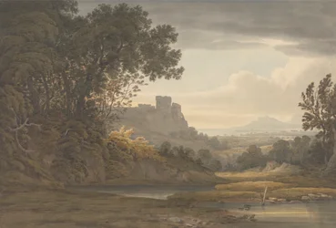 Château dans un paysage