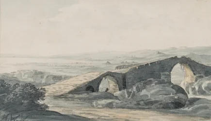 Pont du Diable regardant vers la mer, rivière Anda, vers 1818