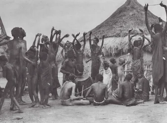 Afrique : danse des vaches Dinka