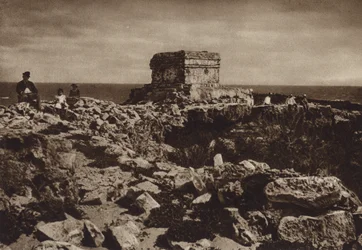 Mexique : Isla de las Mujeres, Yucatan (photo n/b)