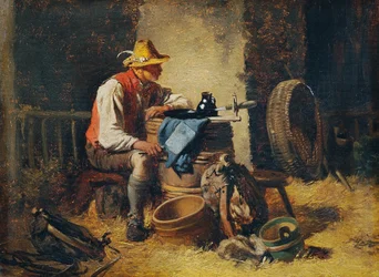 Dans la grange