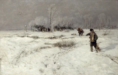 Chasse dans la neige