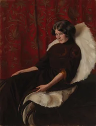 Dans le fauteuil à bascule, Anni Bremer