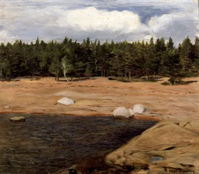 La plage, Niemenlautta