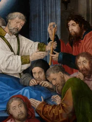 (détail) de la Mort de la Vierge