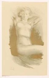 Femme nue assise
