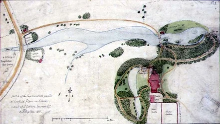 Plan de jardin pour Gosfield Place, Essex