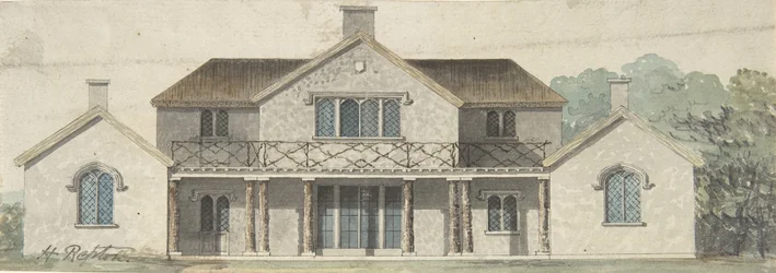 Conception pour un cottage orné dans le style Tudor