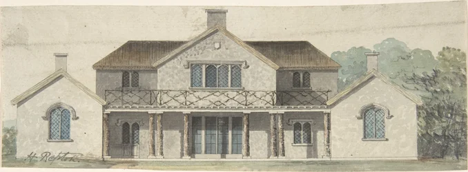 Projet pour un cottage orné de style Tudor