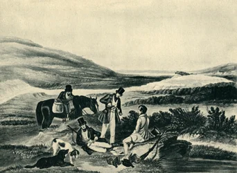 Chasse au tétras par le Sudiste