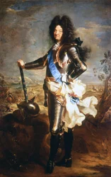Portrait de Louis XIV, le Roi-Soleil (1638-1715). Huile de Hyacinthe Rigaud, nommé portraitiste du roi.