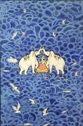 La déesse Lakshmi et les éléphants