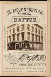 Vue du célèbre magasin de chapeaux de M. Meussdorffer