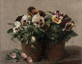 Nature morte aux pensées et marguerites, 1889