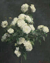 Nature morte aux pivoines blanches, 1870