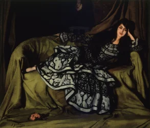 Marcelle Souty en robe à volants – 1915 – 160 x 188 cm