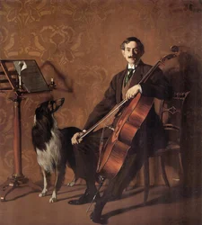 Portrait du violoncelliste Juan de Azurmendi