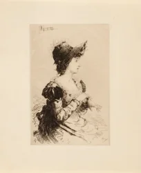 Sans titre (femme mettant des gants)