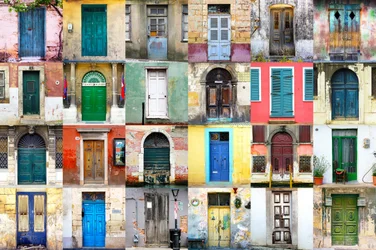 Collection de portes éclectiques