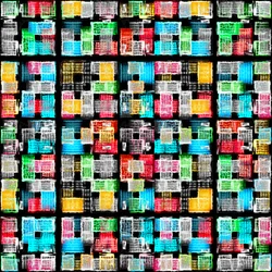 Blocs abstraits aux couleurs vives