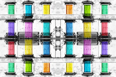 Une façade vitrée pleine de vie