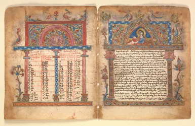 Manuscrit arménien Bifolium, arménien, 15e siècle