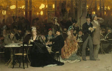 Un café parisien, 1875