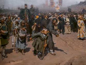 Procession religieuse dans la province de Koursk (détail)