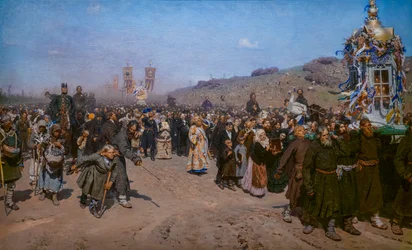Procession religieuse dans la province de Koursk