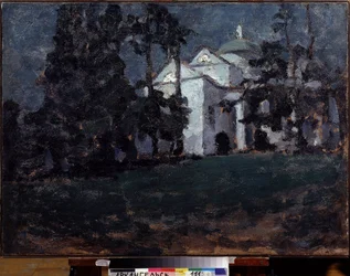 Maison dans un parc