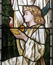 Waterford, Saint Michael et Tous les Anges, Heaton Butler & Bayne, Selwyn Image, Les Vierges sages et folles (détail)