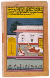 Une Nayika attend son amant, Bikaner, Rajasthan, c.1700-25