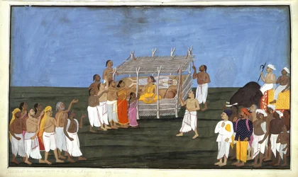 Cérémonie brahmane, illustration de 