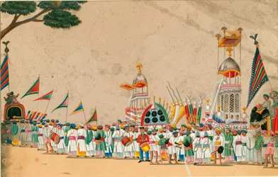Art indien : procession