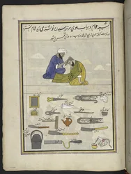 Barbier, 86 dessins reliés en un volume représentant des métiers et occupations au Cachemire, Artiste du Cachemire, probablement à Srinagar, c.1850-60