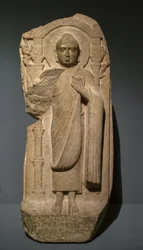 Bouddha debout. Inde du Sud, Andhra Pradesh, Ghantashala