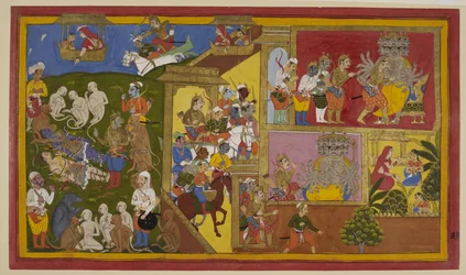 Indrajit blesse Rāma et Lakṣmaṇa ; les singes se désespèrent, mais Vibhīṣaṇa les console.