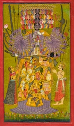 Krishna Vishvarupa, vers 1740