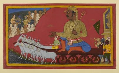 Kumbhakarṇa progresse tandis que les alliés de Rāma craignent et que les singes hésitent.