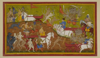 Rāma reçoit le char et l