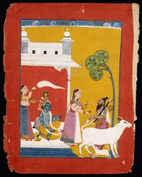 Rukmini offrant de l