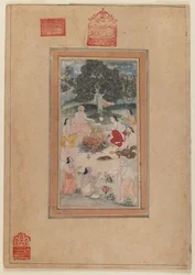 Sadhus rassemblés autour d